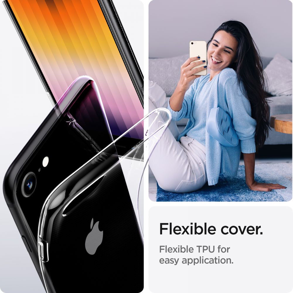 Spigen Crystal Pack iPhone SE (2020/2022)/8/7 Hoesje + Glass (2-Pack) afbeelding 7