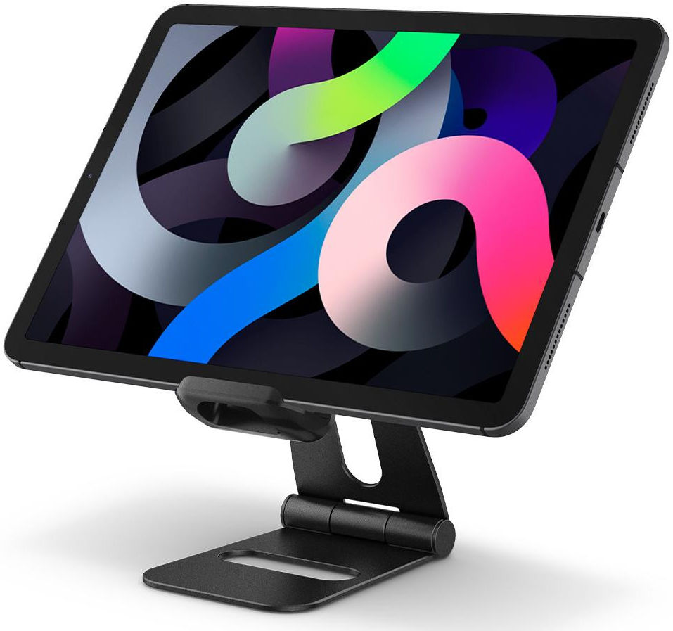 Spigen S311 Universele Telefoon / Tablet Aluminium Bureau Houder Zwart afbeelding 2
