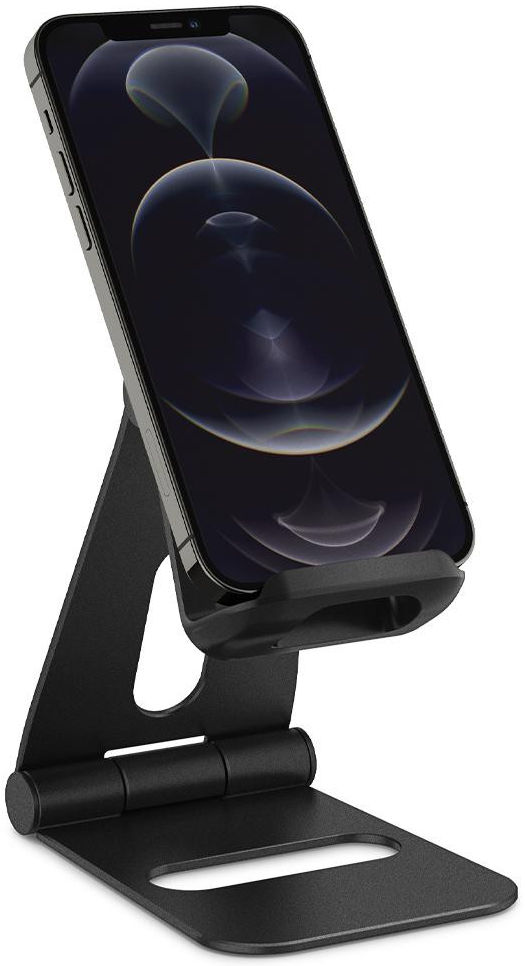 Spigen S311 Universele Telefoon / Tablet Aluminium Bureau Houder Zwart afbeelding 5