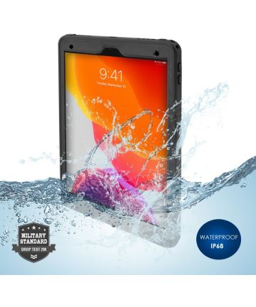 4smarts Rugged Active Pro STARK Apple iPad 10.2 Hoes Waterdicht Zwart Hoesjes