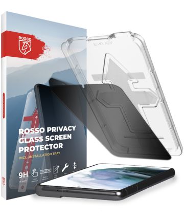 Rosso Samsung Galaxy S21 Privacy Glass met Installatietray Screen Protectors