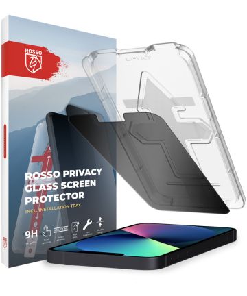 Rosso Apple iPhone 13 / 13 Pro Privacy Glass met Installatietray Screen Protectors
