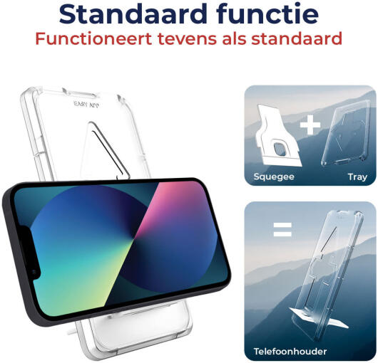 Rosso Apple iPhone 13 / 13 Pro Privacy Glass met Installatietray afbeelding 5
