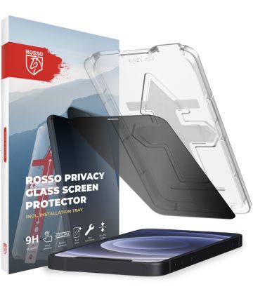 Rosso Apple iPhone 12 / 12 Pro Privacy Glass met Installatietray Screen Protectors