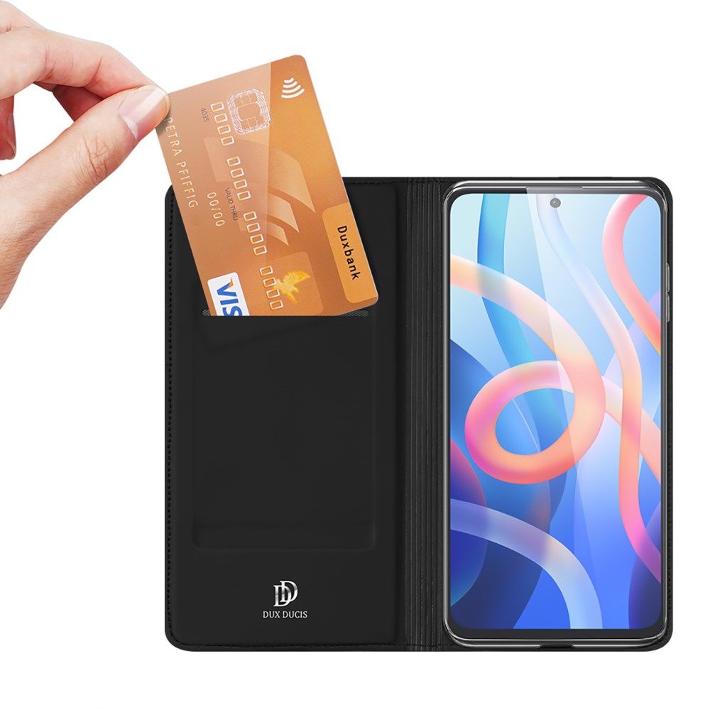 Dux Ducis Skin Pro Xiaomi Poco M4 Pro 5G Hoesje Portemonnee Zwart afbeelding 2