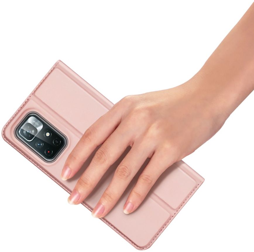 Dux Ducis Skin Pro Xiaomi Poco M4 Pro 5G Hoesje Portemonnee Roze afbeelding 5