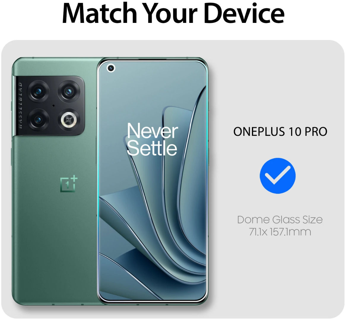 Whitestone Dome Glass OnePlus 10 Pro Screen Protector (2-Pack) afbeelding 7