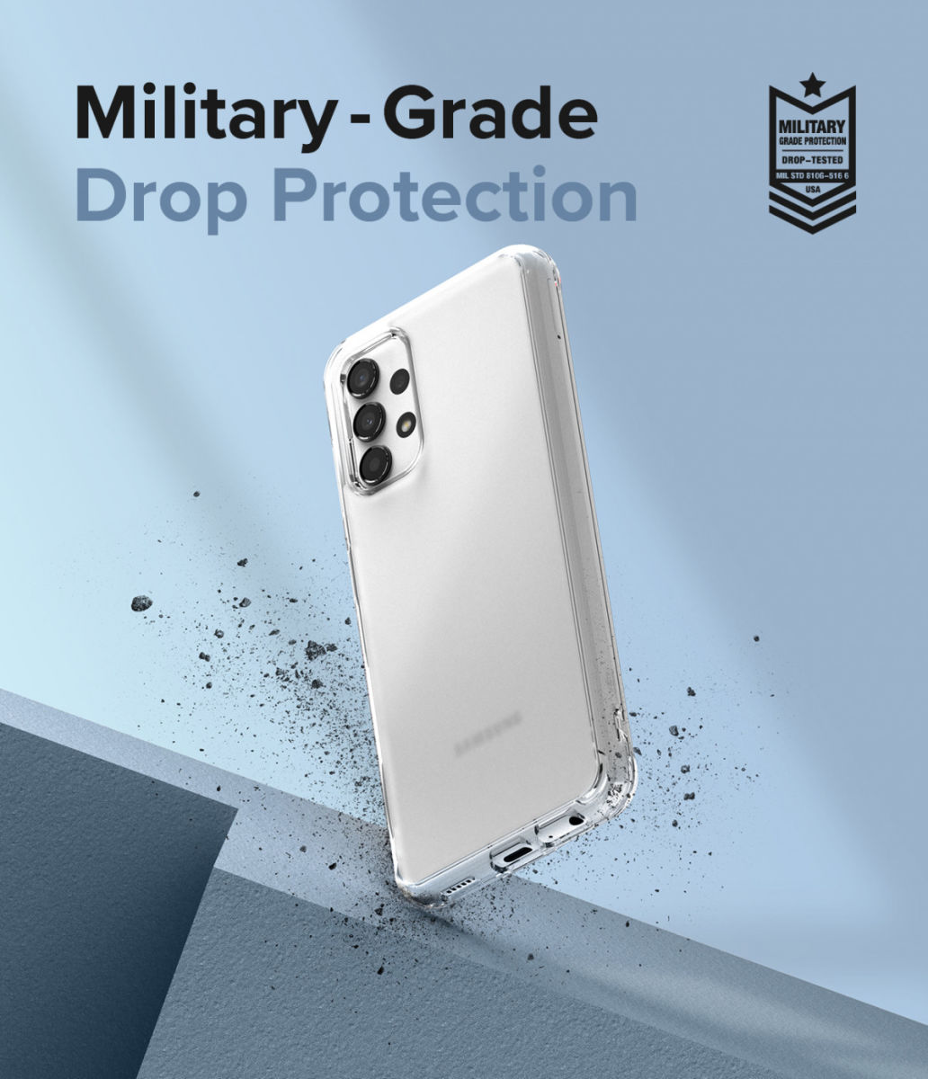 Ringke Fusion Samsung Galaxy A13 4G Hoesje Back Cover Mat Transparant afbeelding 3
