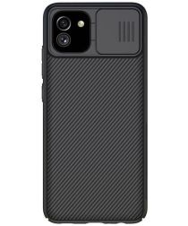 Nillkin CamShield Samsung Galaxy A03 Hoesje met Camera Slider Zwart