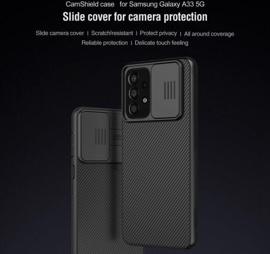 Nillkin CamShield Samsung Galaxy A33 Hoesje met Camera Slider Zwart afbeelding 7