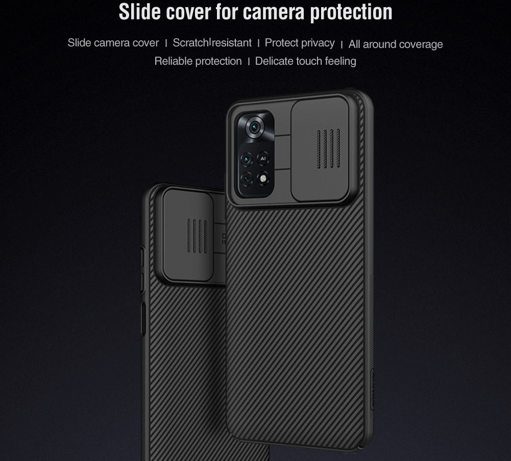 Nillkin CamShield Xiaomi Poco M4 Pro 4G Hoesje met Camera Slider Zwart afbeelding 5
