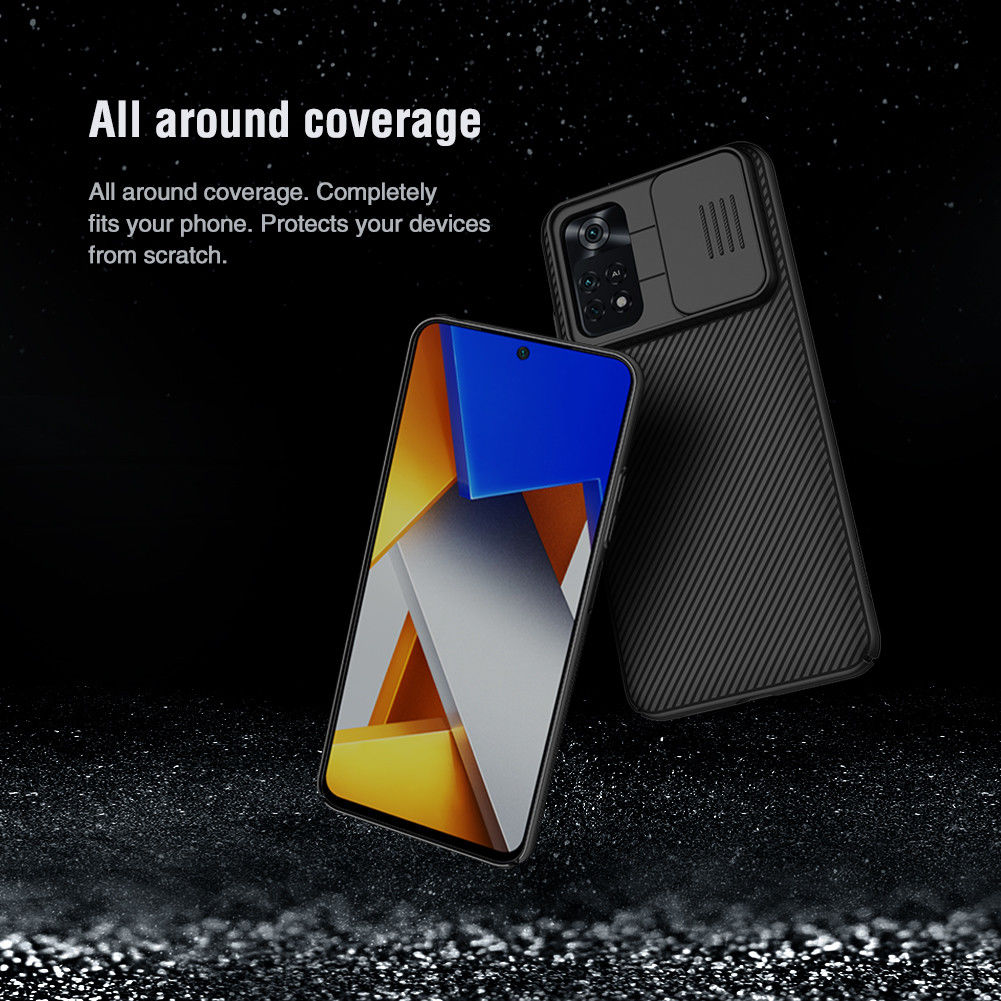 Nillkin CamShield Xiaomi Poco M4 Pro 4G Hoesje met Camera Slider Zwart afbeelding 8