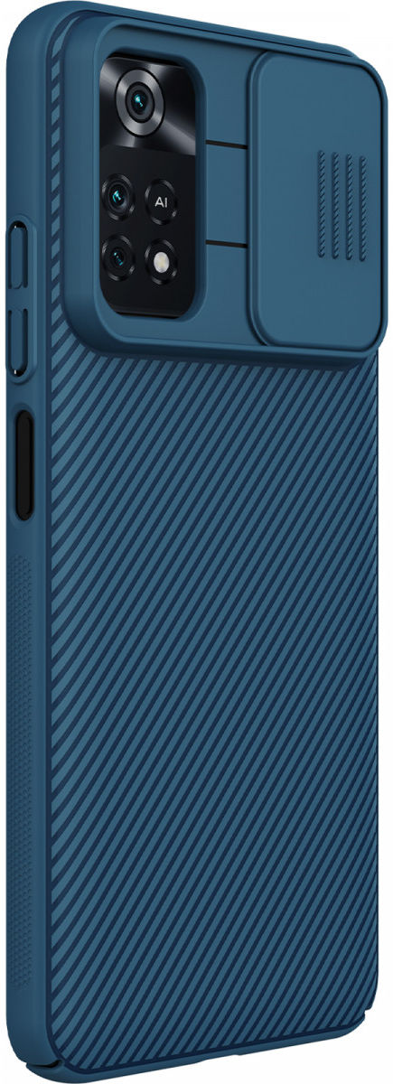 Nillkin CamShield Xiaomi Poco M4 Pro 4G Hoesje met Camera Slider Blauw afbeelding 2