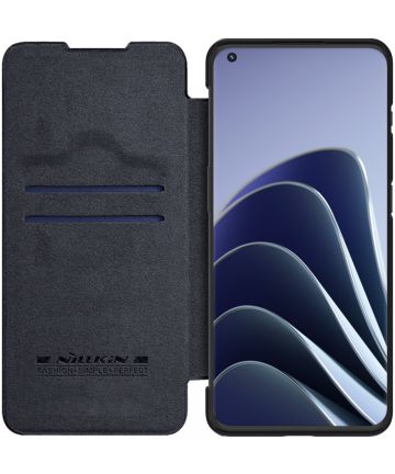 Nillkin Qin OnePlus 10 Pro Hoesje Book Case Zwart Hoesjes
