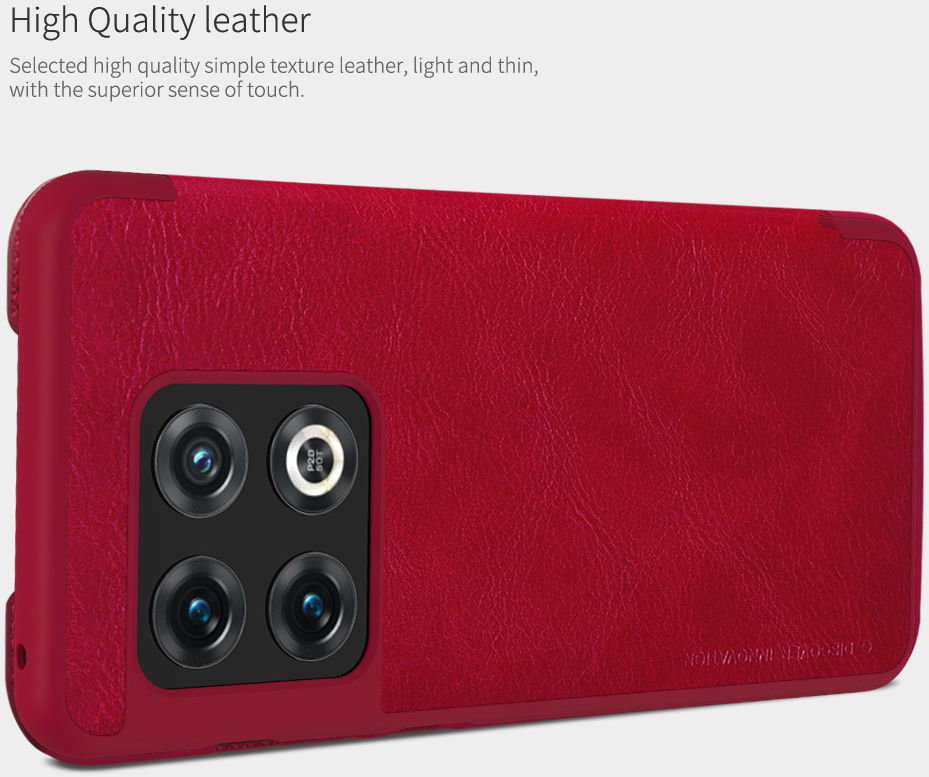 Nillkin Qin OnePlus 10 Pro Hoesje Book Case Zwart afbeelding 4