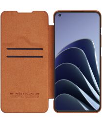 Nillkin Qin OnePlus 10 Pro Hoesje Book Case Bruin