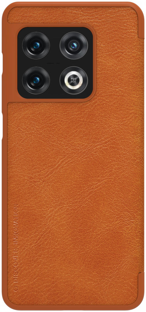 Nillkin Qin OnePlus 10 Pro Hoesje Book Case Bruin afbeelding 2