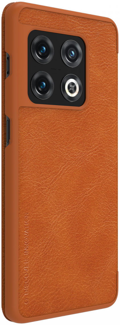Nillkin Qin OnePlus 10 Pro Hoesje Book Case Bruin afbeelding 11