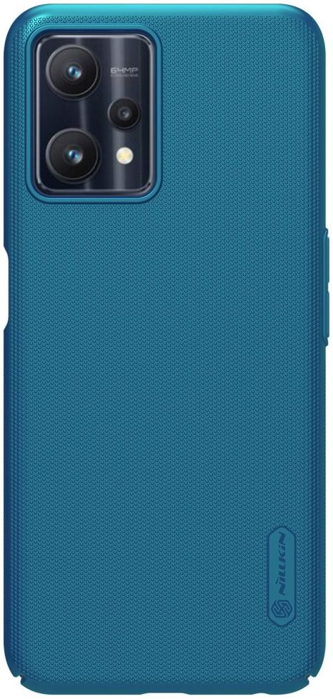 Nillkin Super Frosted Pro Shield Realme 9 Pro Hoesje Blauw afbeelding 1