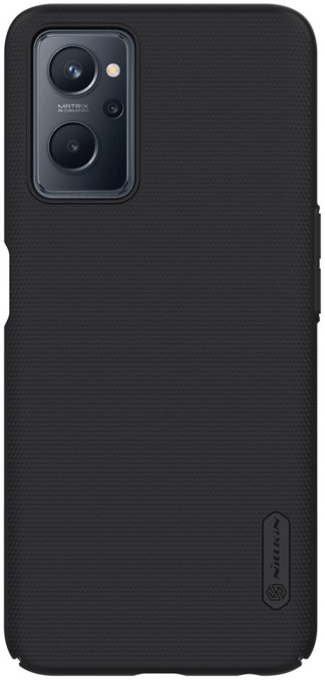 Nillkin Super Frosted Realme 9i/Oppo A76/A96 Shield Hoesje Zwart afbeelding 1