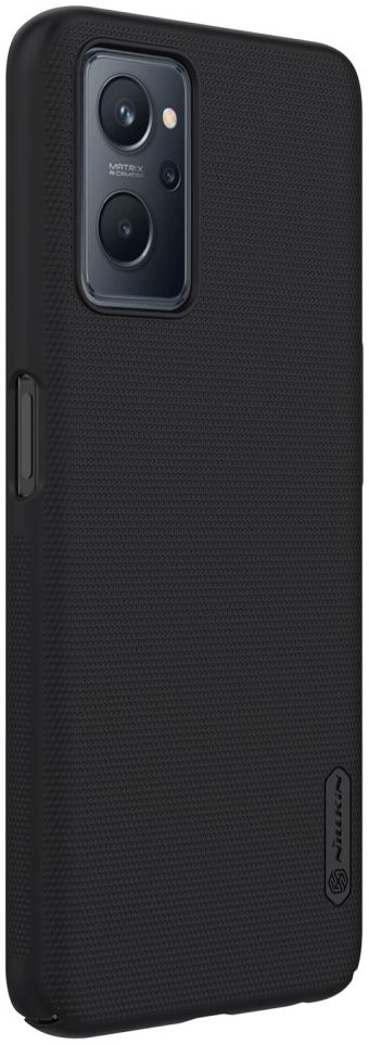 Nillkin Super Frosted Realme 9i/Oppo A76/A96 Shield Hoesje Zwart afbeelding 2