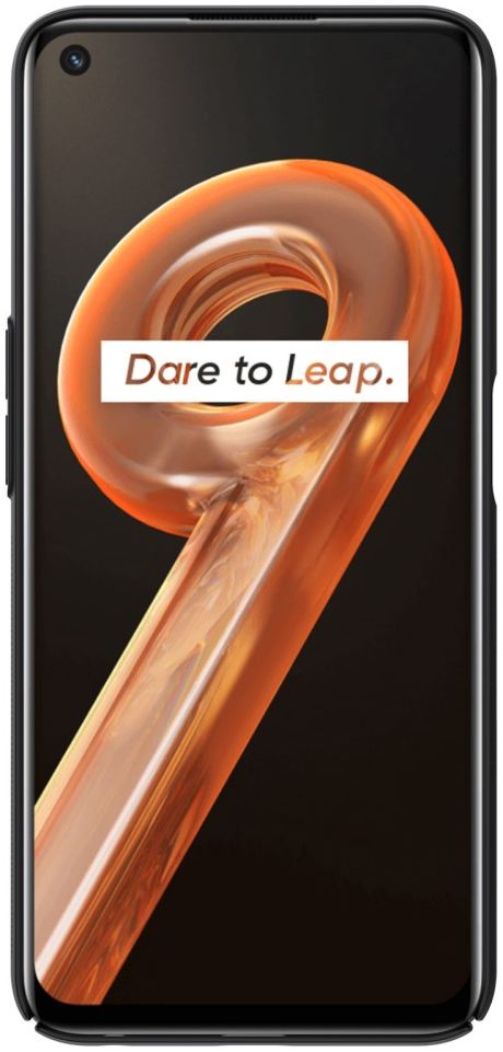 Nillkin Super Frosted Realme 9i/Oppo A76/A96 Shield Hoesje Zwart afbeelding 3