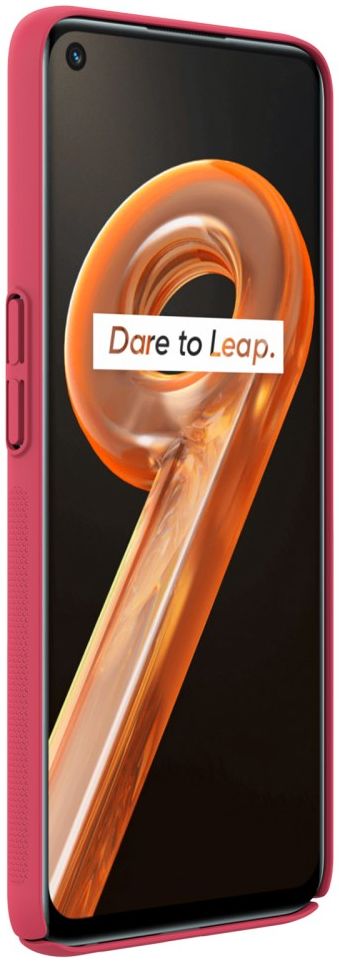 Nillkin Super Frosted Realme 9i/Oppo A76/A96 Shield Hoesje Rood afbeelding 9
