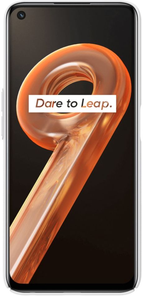 Nillkin Super Frosted Realme 9i/Oppo A76/A96 Shield Hoesje Wit afbeelding 3