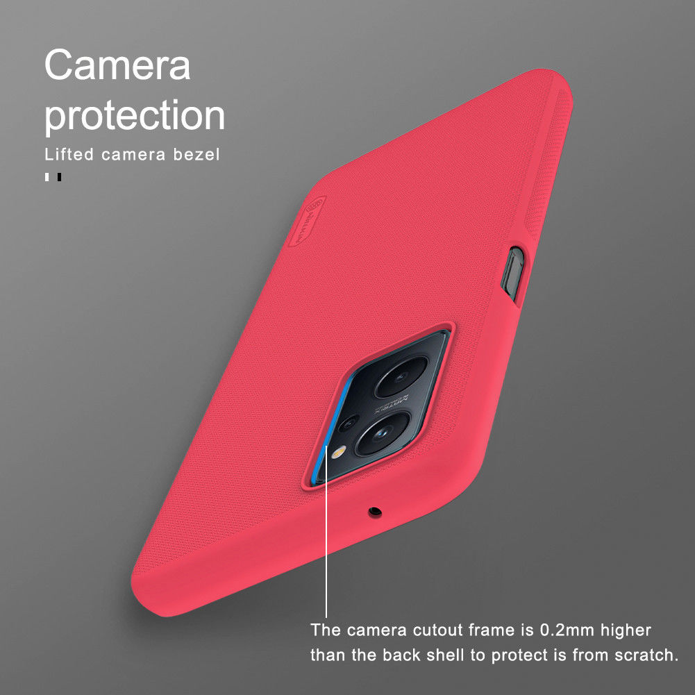 Nillkin Super Frosted Realme 9i/Oppo A76/A96 Shield Hoesje Wit afbeelding 7