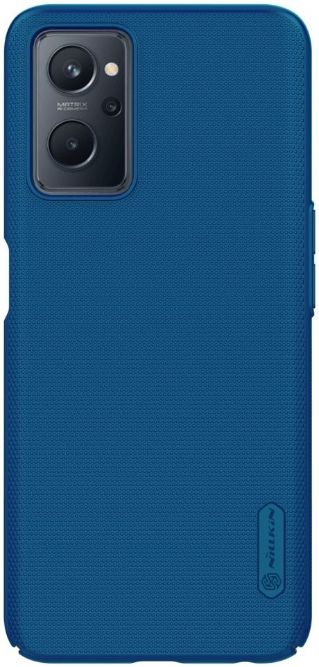 Nillkin Super Frosted Realme 9i/Oppo A76/A96 Shield Hoesje Blauw afbeelding 1
