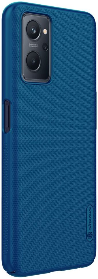 Nillkin Super Frosted Realme 9i/Oppo A76/A96 Shield Hoesje Blauw afbeelding 2