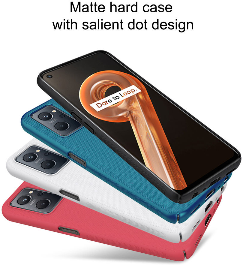 Nillkin Super Frosted Realme 9i/Oppo A76/A96 Shield Hoesje Blauw afbeelding 4