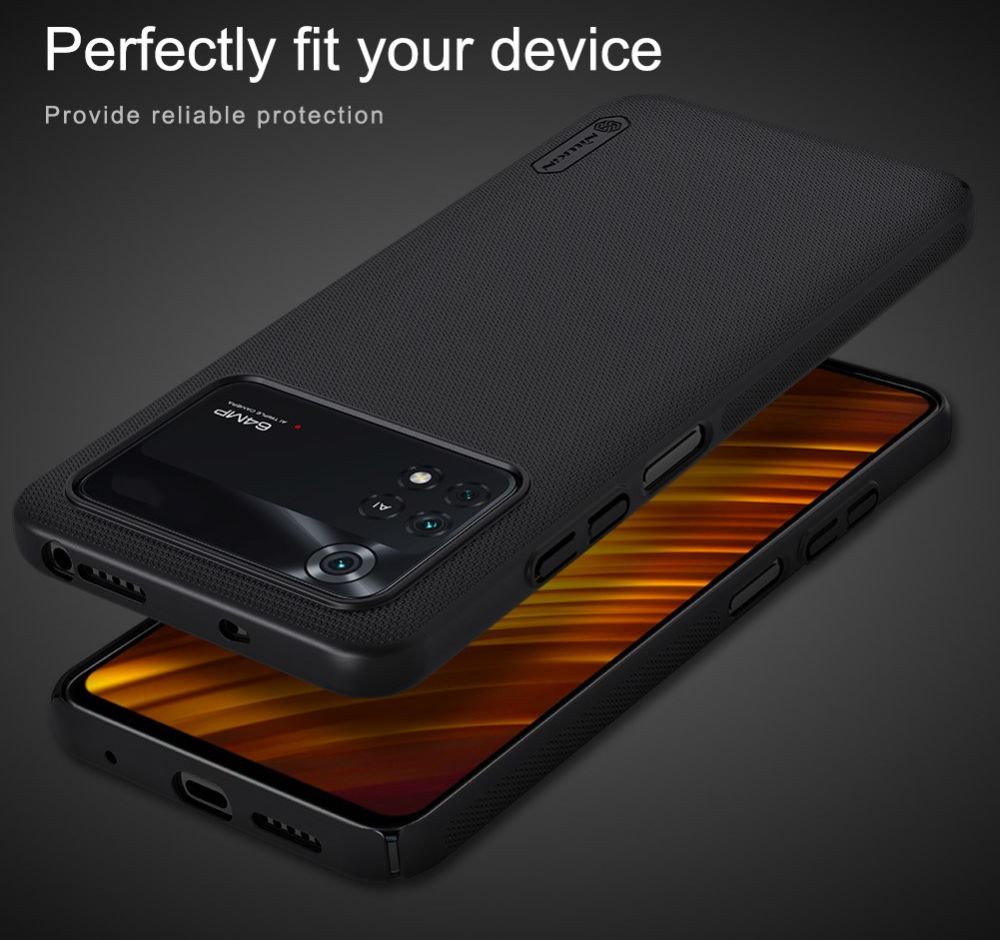 Nillkin Super Frosted Pro Shield Xiaomi Poco M4 Pro 4G Hoesje Zwart afbeelding 5