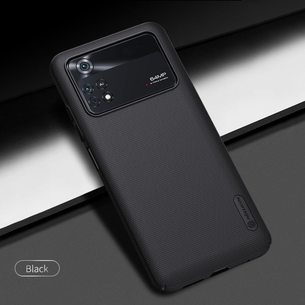 Nillkin Super Frosted Pro Shield Xiaomi Poco M4 Pro 4G Hoesje Zwart afbeelding 12