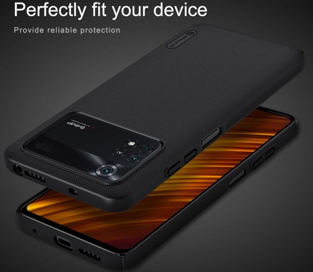 Nillkin Super Frosted Pro Shield Xiaomi Poco M4 Pro 4G Hoesje Blauw afbeelding 5