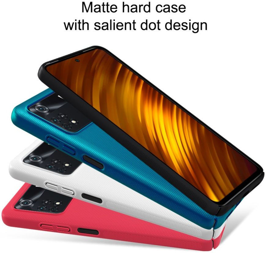 Nillkin Super Frosted Pro Shield Xiaomi Poco M4 Pro 4G Hoesje Blauw afbeelding 7