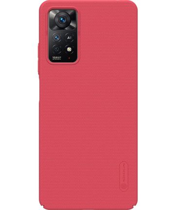 Nillkin Super Frosted Pro Xiaomi Redmi Note 11 Pro (5G) Hoesje Rood Hoesjes