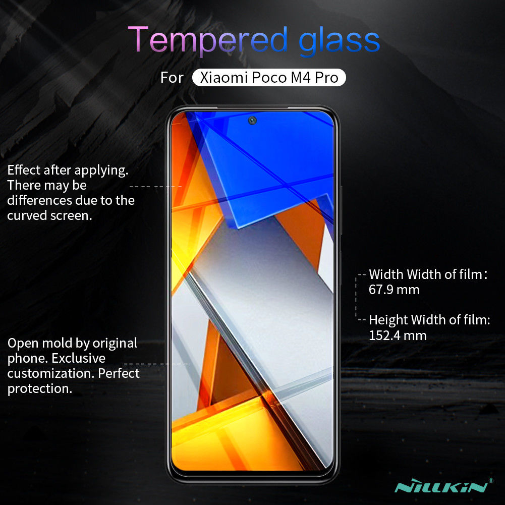 Nillkin Xiaomi Poco M4 Pro Screen Protector 0.2mm Tempered Glass afbeelding 2