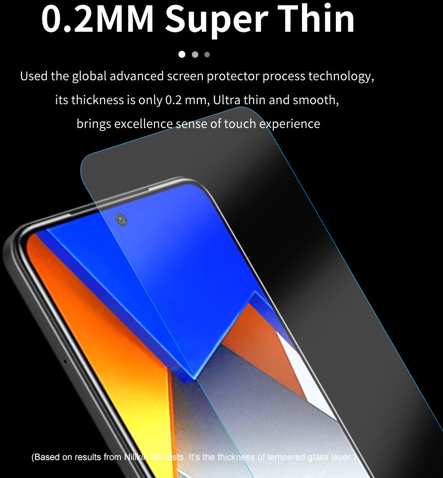 Nillkin Xiaomi Poco M4 Pro Screen Protector 0.2mm Tempered Glass afbeelding 6