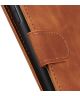 KHAZNEH Samsung Galaxy A03 Hoesje Retro Wallet Book Case Bruin