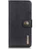 KHAZNEH Samsung Galaxy A03 Hoesje Portemonnee Book Case Zwart