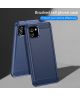 Samsung Galaxy A03 Hoesje Geborsteld TPU Flexibele Back Cover Blauw