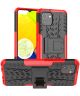 Samsung Galaxy A03 Hoesje Hybride Back Cover met Kickstand Rood