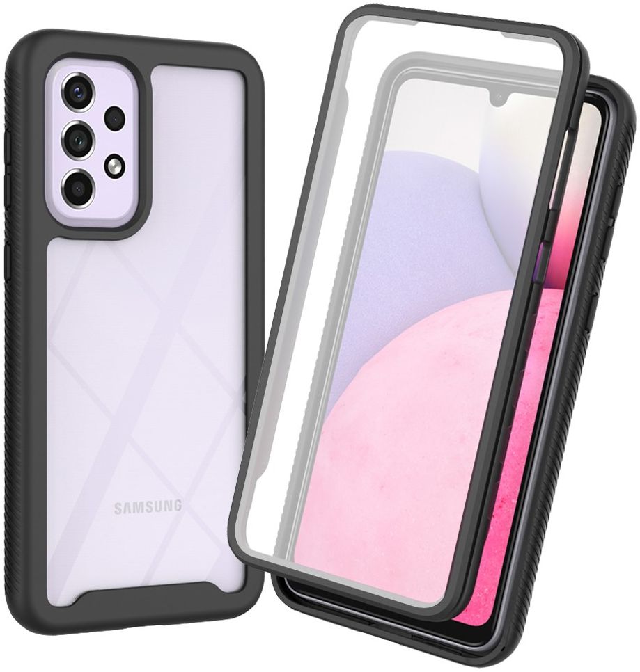 Samsung Galaxy A33 Hoesje Full Protect 360° Cover Hybride Zwart afbeelding 1