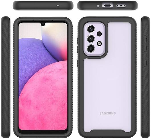 Samsung Galaxy A33 Hoesje Full Protect 360° Cover Hybride Zwart afbeelding 8