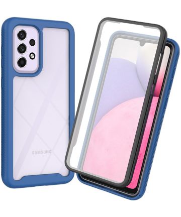 Samsung Galaxy A33 Hoesje Full Protect 360° Cover Hybride Blauw Hoesjes