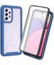 Samsung Galaxy A33 Hoesje Full Protect 360° Cover Hybride Blauw