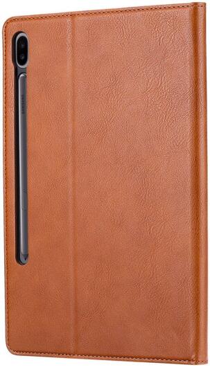 Samsung Galaxy Tab S8 Plus Hoes Met Stand Functie Portemonnee Bruin afbeelding 3