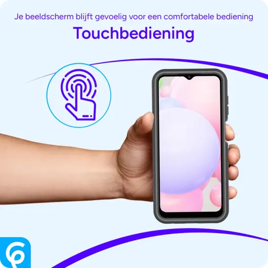 Samsung Galaxy A13 Hoesje Full Protect 360° Cover Hybride Zwart afbeelding 5