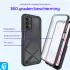 Samsung Galaxy A13 Hoesje Full Protect 360° Cover Hybride Zwart afbeelding 4